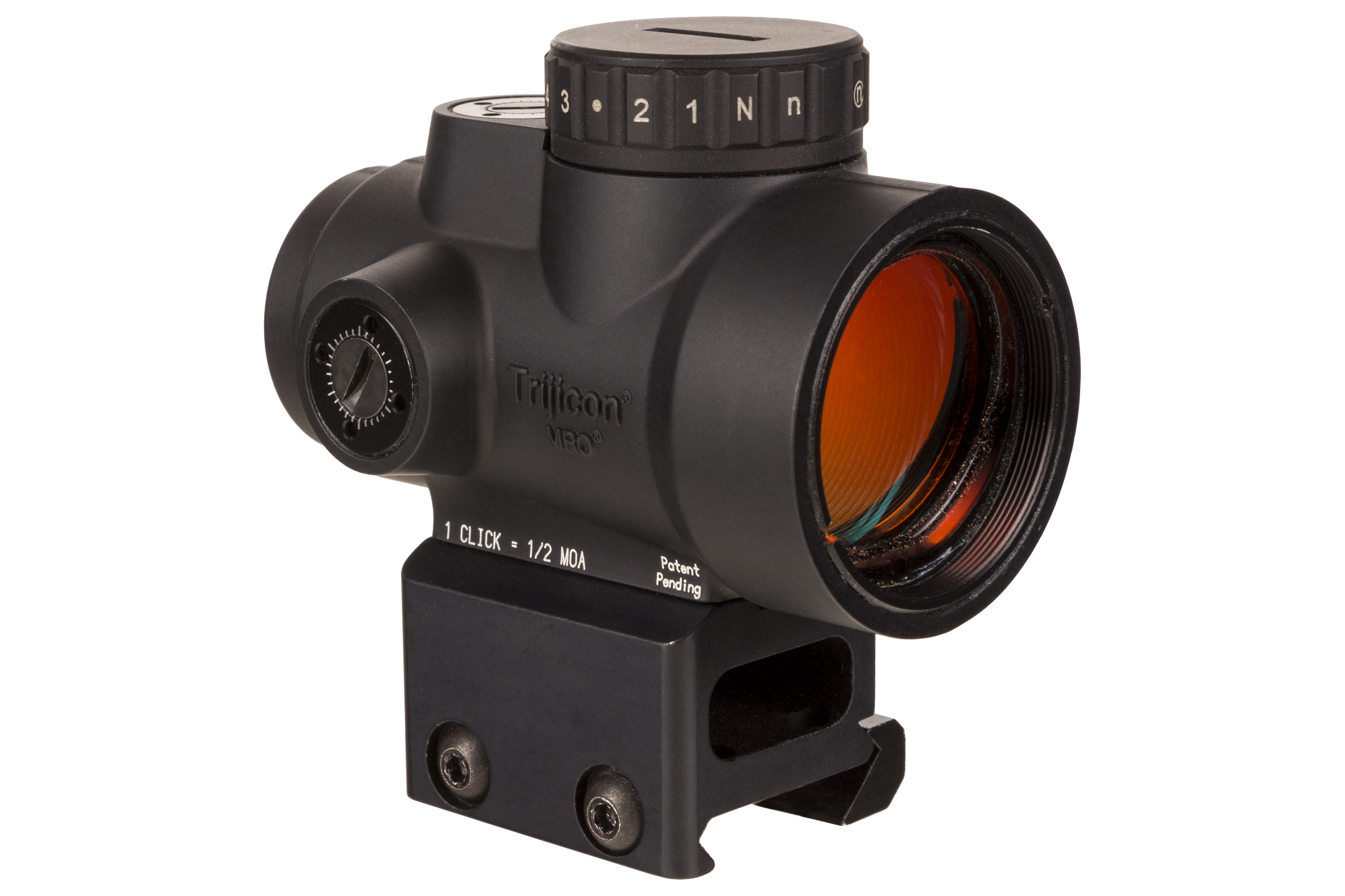 TrijiconInc. Trijicon MRO HD 1x25 Red Dot Sight Adjustable 68 MOA Reticle with a 2.0 MOA Dot; Full Co-witness Mount