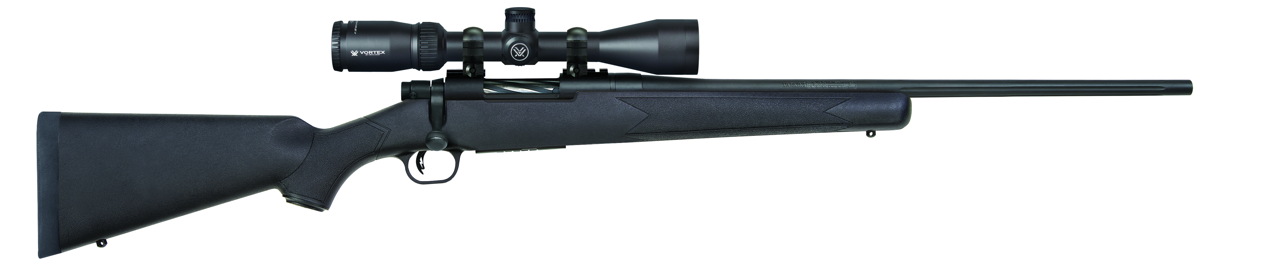 Mossberg & Sons Inc. PATRIOT 243WIN 22" Fluted 5rd 3x9x40mm Vortex Scope Matte Blue Synthetic