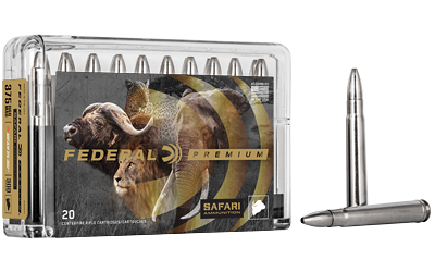 Federal Premium Cape-Shok Rifle Ammunition .375 H&H 300 gr TBBC 2400 fps - 20/ct