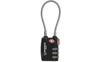 Bulldog Cases Single Pack TSA Sentry Approved Lock w/Steel Cable