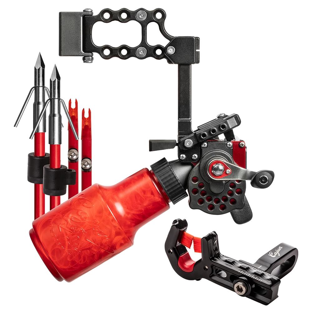 Escalade Sports DBA Bear Archery Cajun Bowfishing Winch Pro Kit RH Red