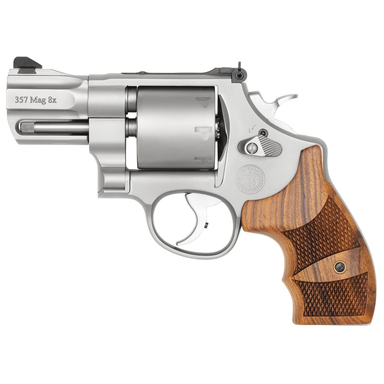 Smith & Wesson Inc. S&W PC M627 Handgun .38 Spl/ .357 Mag 8rd Capacity 2-5/8" Barrel Stainless Steel Frame Wood Grips