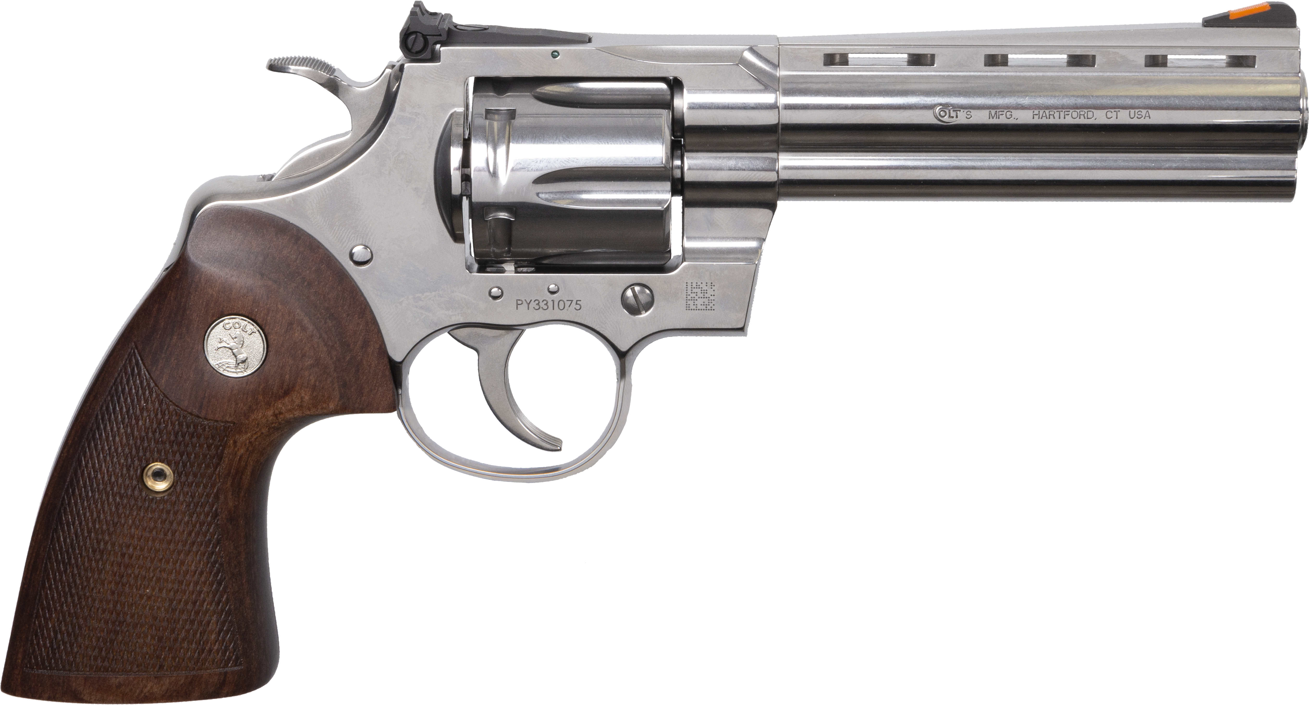 COLT PYTHON STAINLESS REVOLVER 357 MAG 5" 6 RD