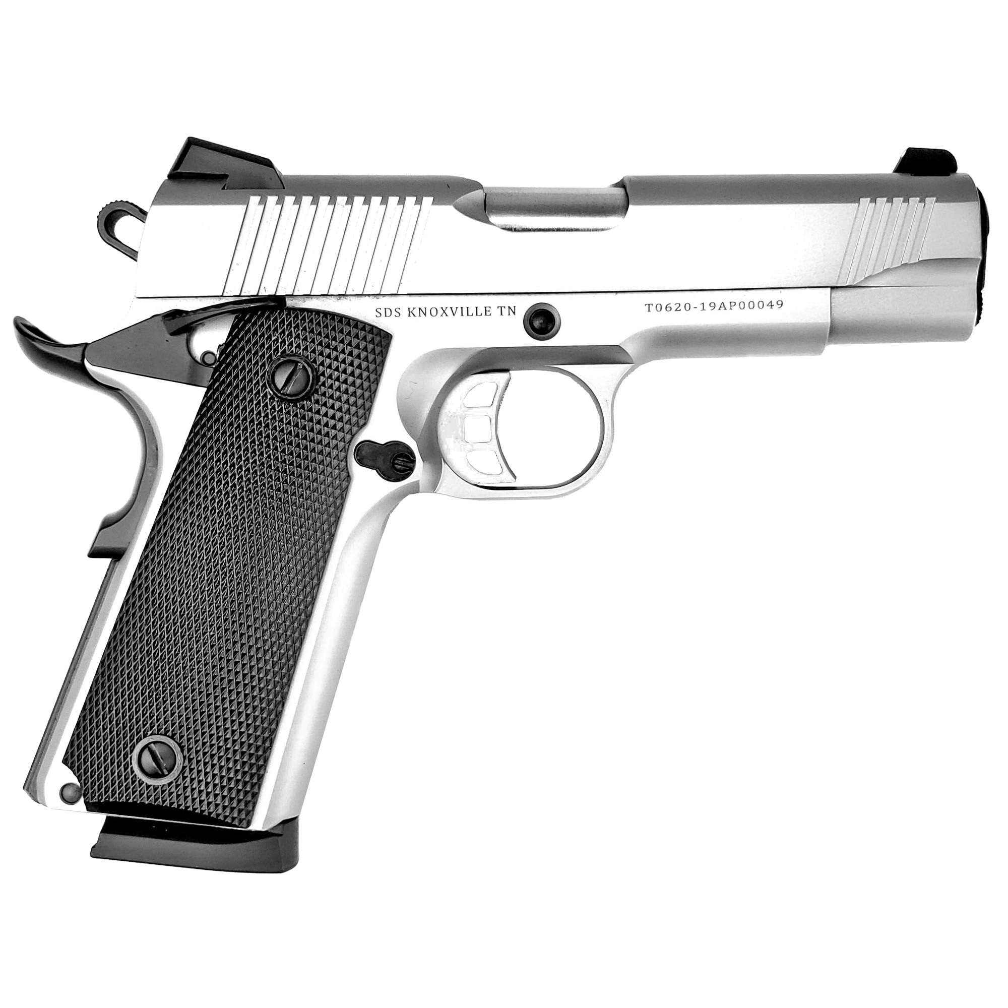 Tisas 1911 CARRY SS45 45ACP 8Rd Magazine (2) 4.25'' Barrel Stainless Steel