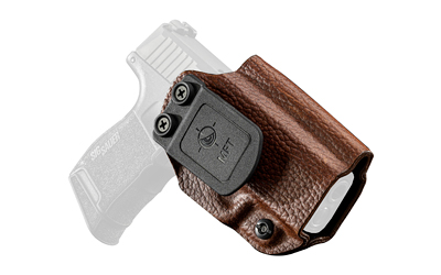Mission First Tactical Leather Hybrid IWB/OWB Holster for Sig Sauer P365 Brown Ambi