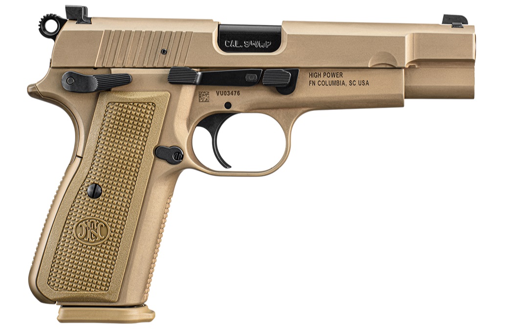 FN High Power Handgun 9mm Luger 10rd Magazines(2) 4.7" Barrel FDE Slide/Frame