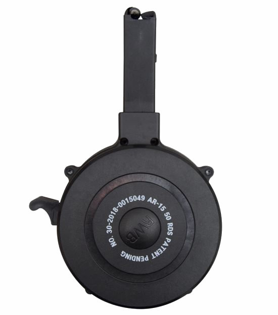 RED WHITE AND BLUE AR-15/M16 50 ROUND DRUM MAG