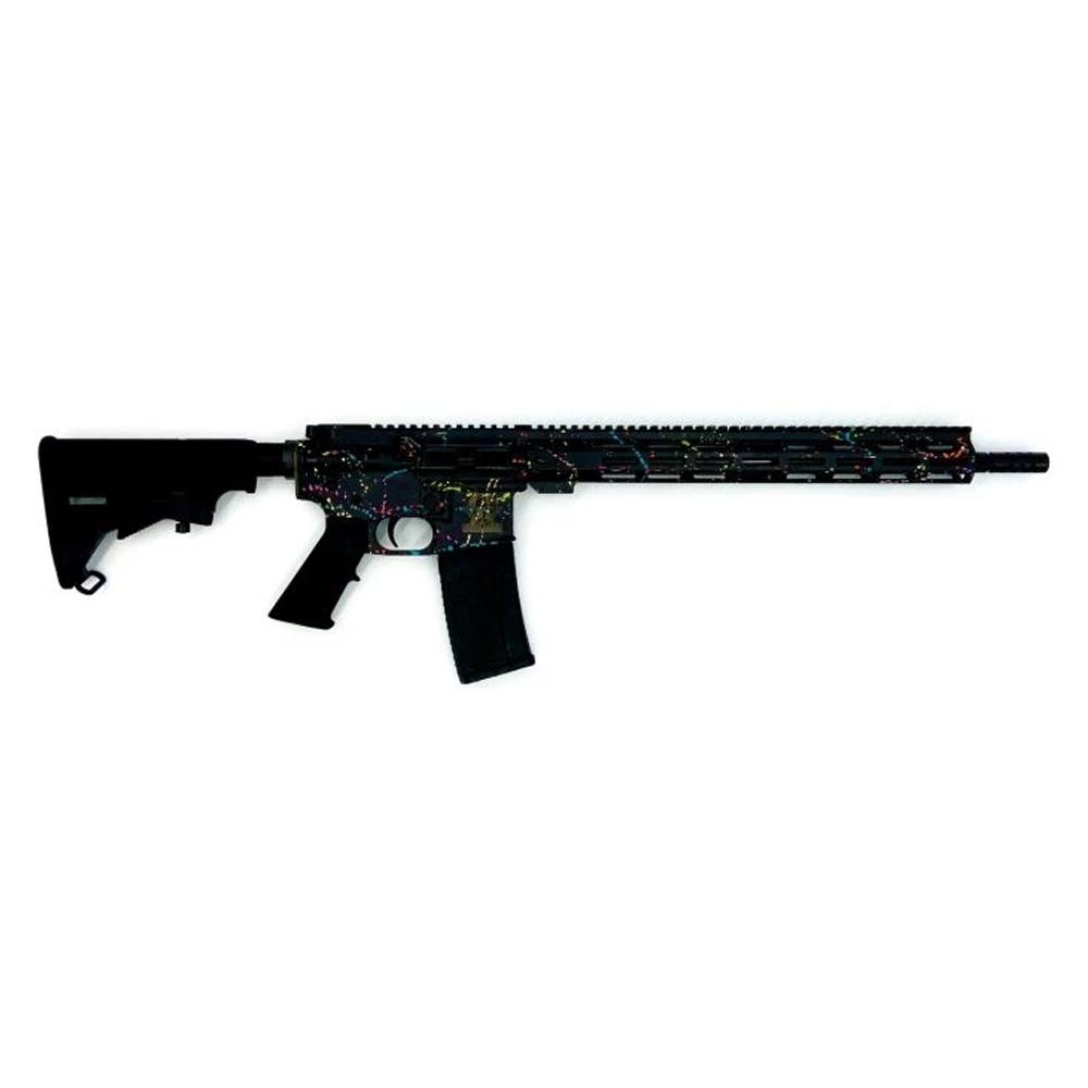 10 Ring Great Lakes AR-15 "Saved By the Splatter" Rifle .223 Wylde 30rd Magazine 16" Barrel Black/Nitride