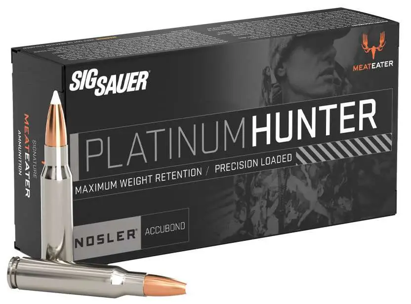Sig Sauer Platinum Hunter Accubond Rifle Ammunition 6.5 Creedmoor 140gr PT 2266 fps 20/ct