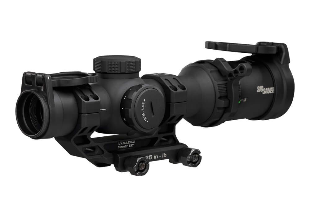 SIG SAUER TANGO MSR COMPACT SCOPE 1-8X24 30MM SFP ILLUMINATED BDC8, 0.5 BLACK W/MOUNT