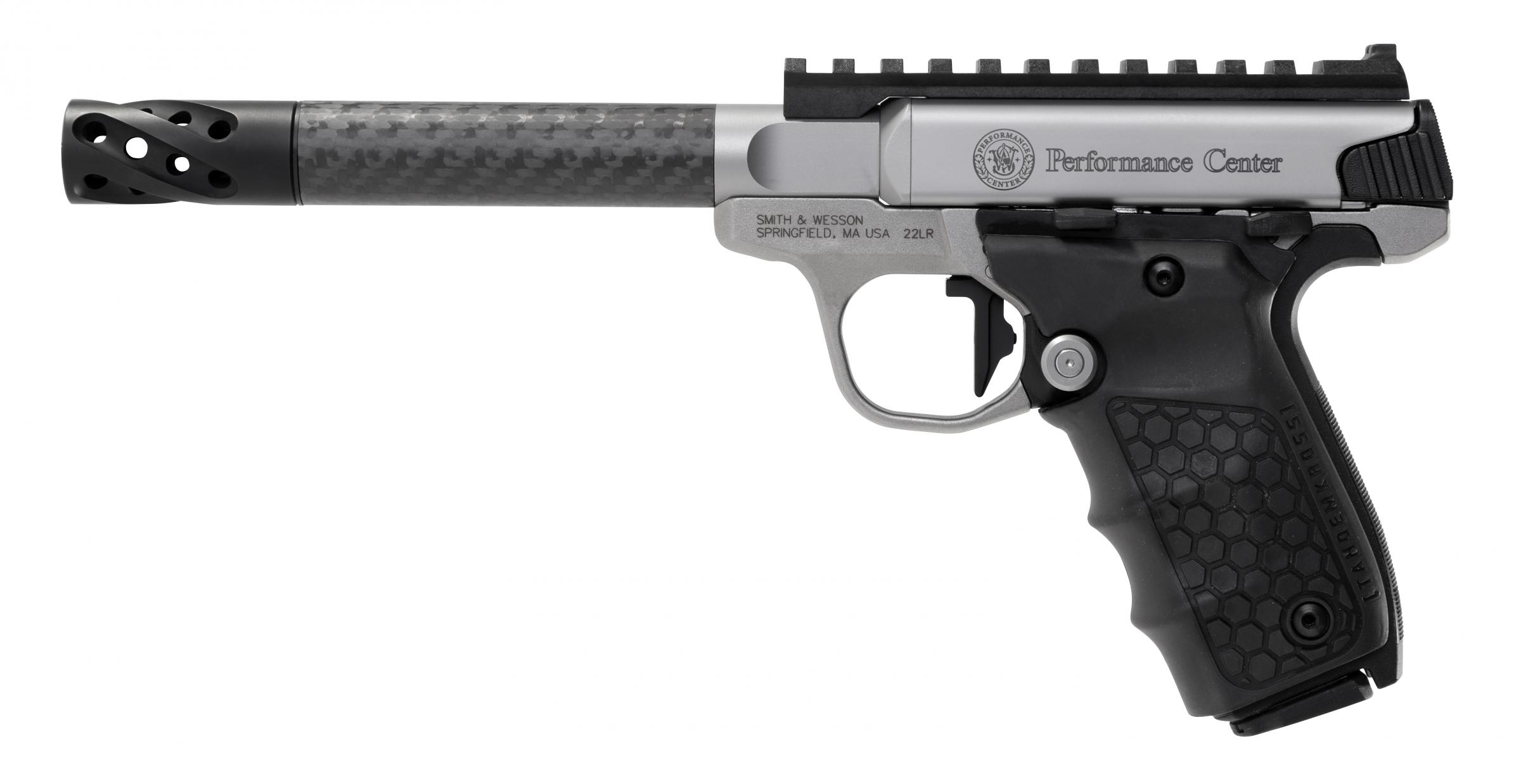 Smith & Wesson Inc. Performance Center SW22 Victory Target Model Carbon Fiber Barrel Optic Read