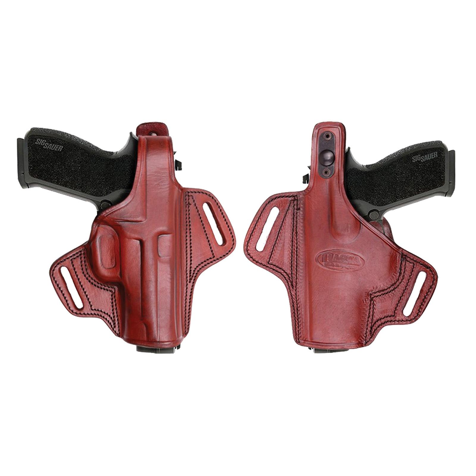 Tagua Gunleather Thumb Break Belt Holster for S&W N Frame 4" Brown Right Hand