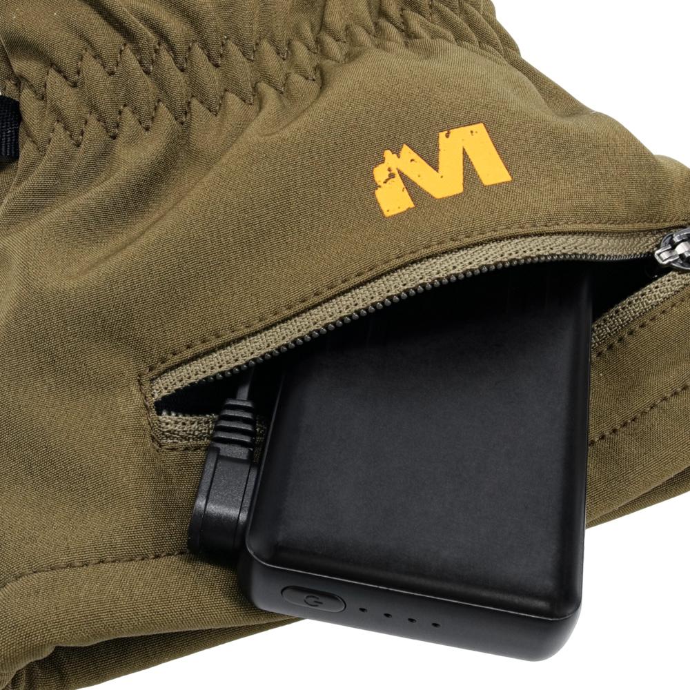 Gsm Muddy Nucleus Heated Softshell Gloves Brown Clay XL