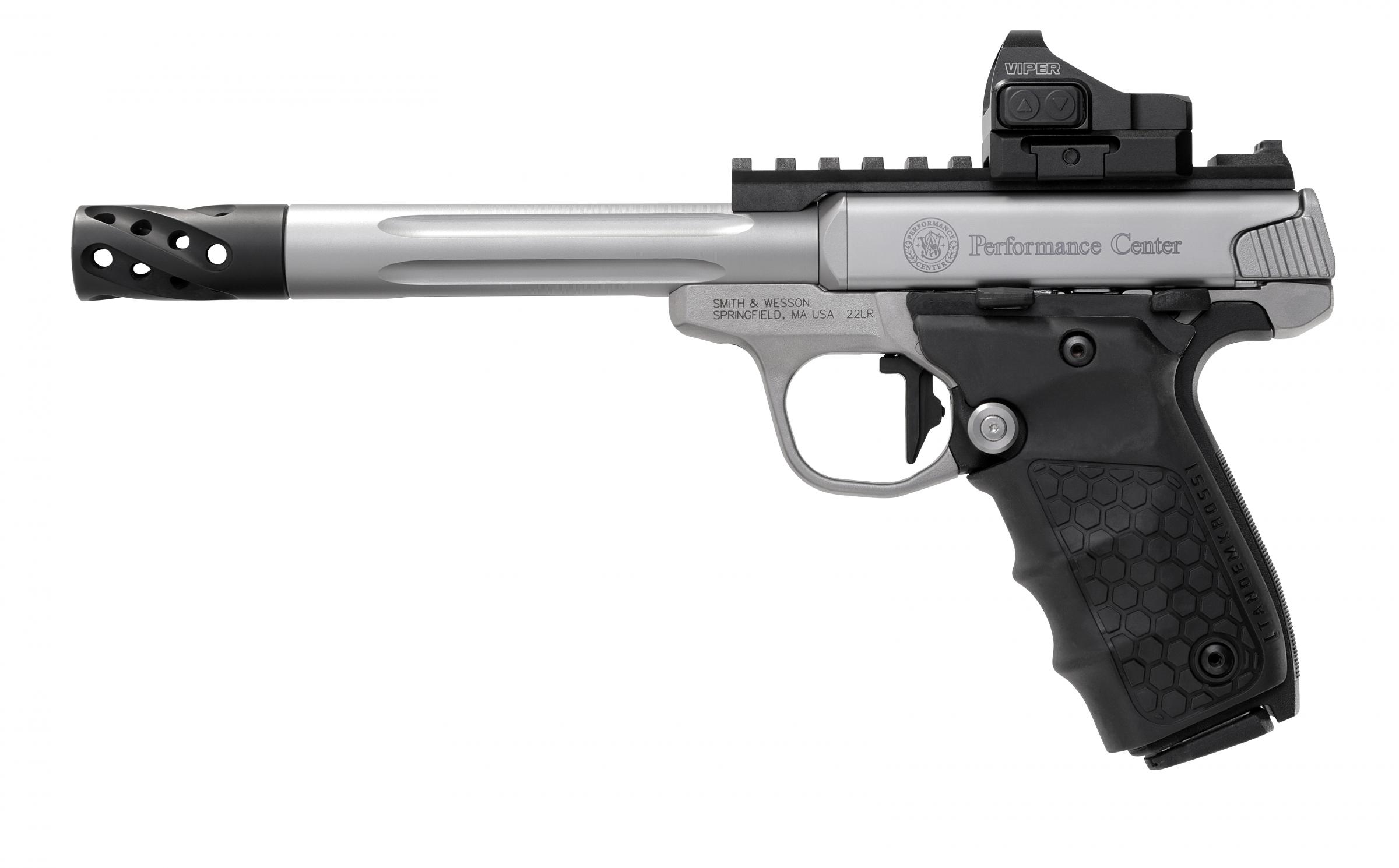 Smith & Wesson Performance Center SW22 Victory Target Handgun 22 LR 10rd Magazine 6" Fluted Barrel with Red Dot Sight