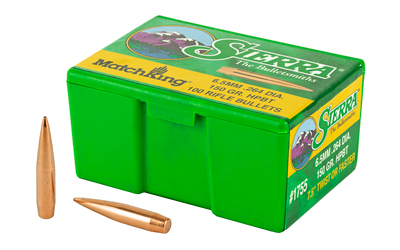Sierra Matchking Bullets 6.5mm/.264 cal .264" 150 gr. HPBT Match 100/ct