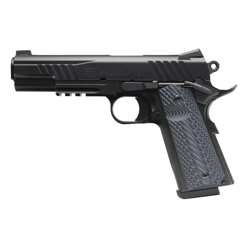 Savage 1911 Gov't Style Handgun .45 Auto 8rd Magazine 5" Barrel Black with Rail - DEMO
