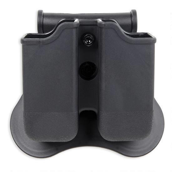 Bulldog Cases Polymer mag holder w/paddle - ambi Fits Glock 17-19-22-23-26-27-31-32-33-34
