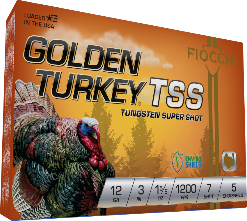 Fiocchi GLDN TRKY TSS TUNGSTEN 12G 3" 7SHT 1-5/8OZ 5RD BX