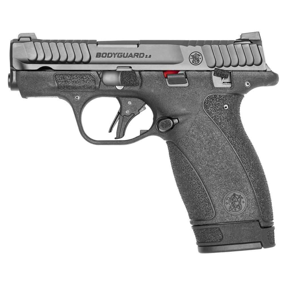Smith & Wesson M&P Bodyguard 2.0 Handgun .380 Auto 10rd (1) & 12rd (1) Magazines 2.75" Barrel Black Thumb Safety