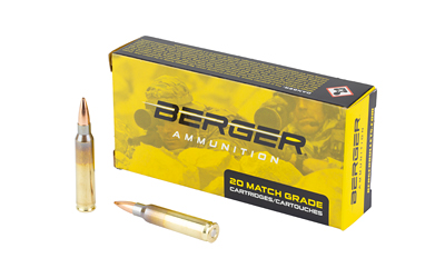 Berger Tactical Rifle Ammunition .223 Rem 77gr OTM 2750 fps 20/ct