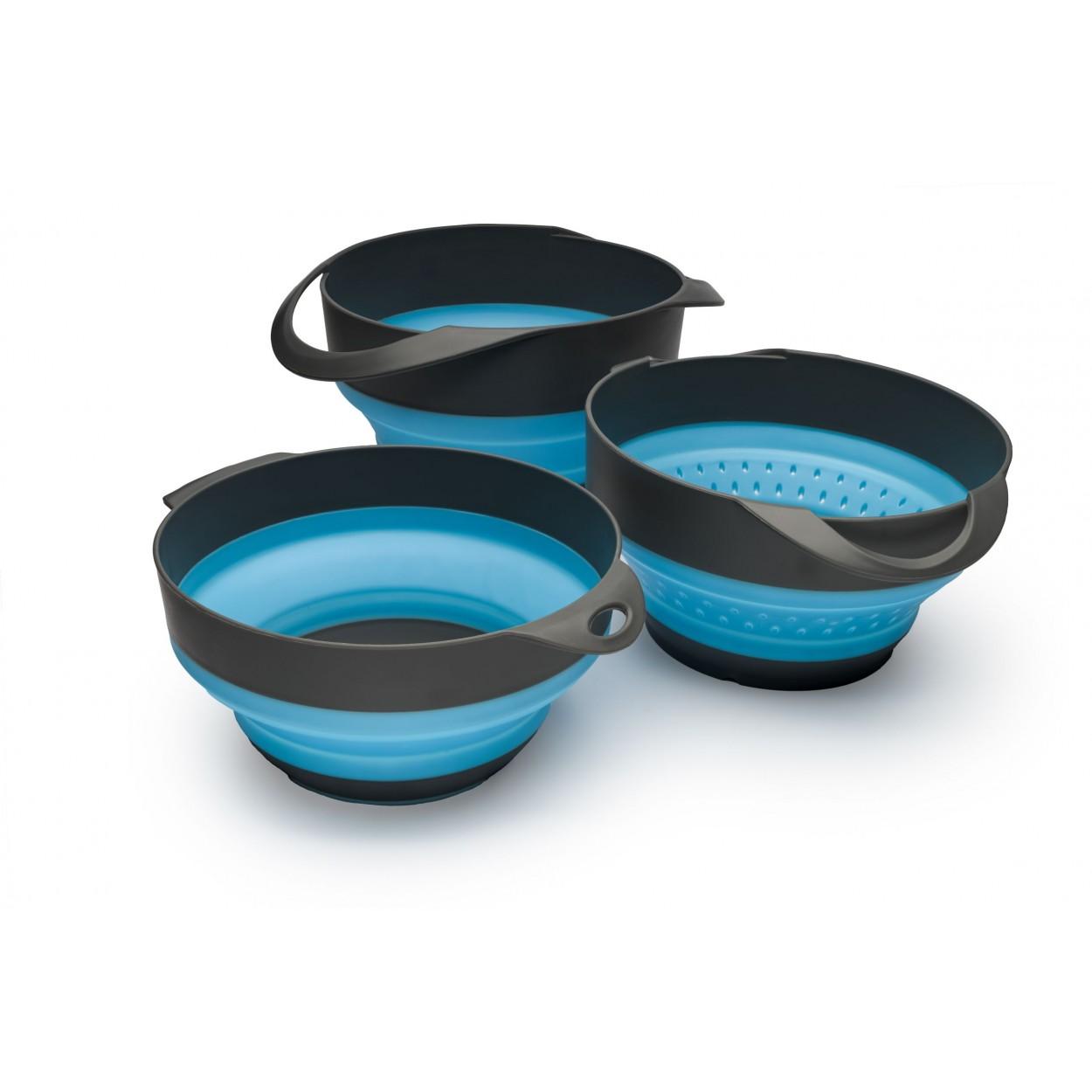 Tender Corp dba Adventure Ready Brands Ready Brands Survive Outdoors Longer Flat Pack Bowls and Strainer Set