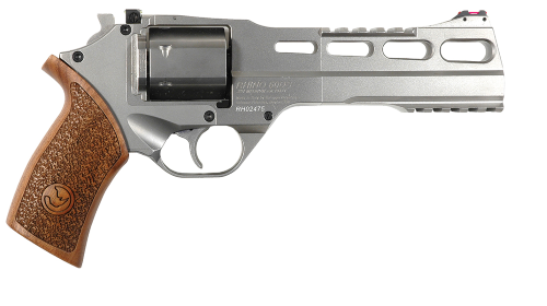 Chiappa Firearms USA Ltd RHINO .357MAG REVOLVER 60 SAR CHROME 6IN BBL W/3 MOON CLIPS 6 RND