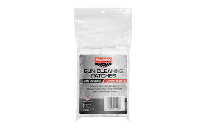 Birchwood Casey Patch 1 1/8 inch Square .22 - .25 caliber 1000/ct