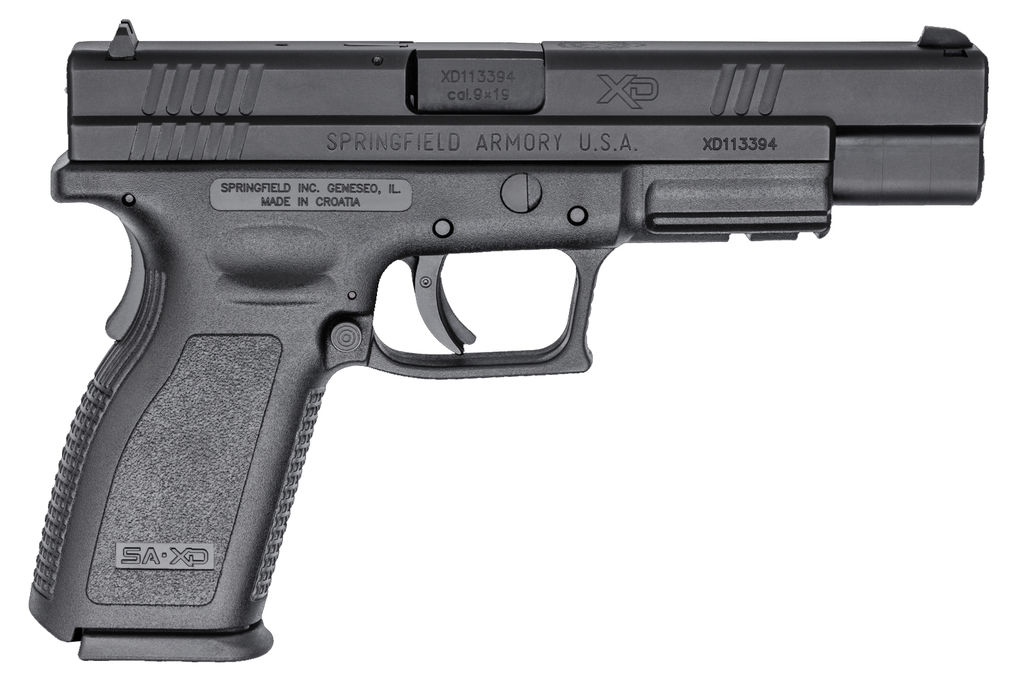 Springfield XD Tactical Low Capacity Handgun 9mm Luger 10rd Magazines(2) Black Finish