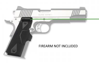 Crimson Trace Semi-Automatic Lasergrip - 1911 Gov't/Commander Front Activation Green Laser