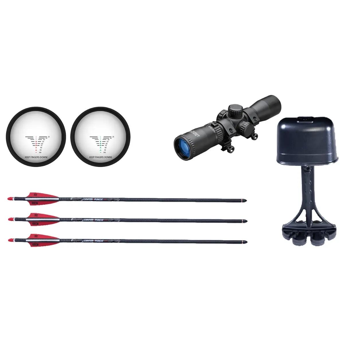 Tenpoint TRX 26 Compact Reverse-Draw Crossbow ACUslide MAXX RangeMaster 100 Scope Black