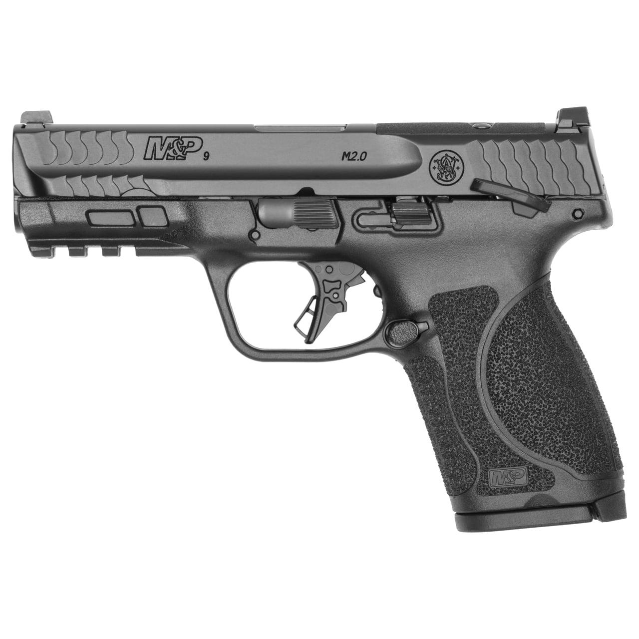Smith & Wesson Inc. S&W M&P9 M2.0 Compact Optic Ready Handgun 9mm Luger 10rd Magazines(2) 4" Barrel Thumb Safety Load Indicator CA Compliant