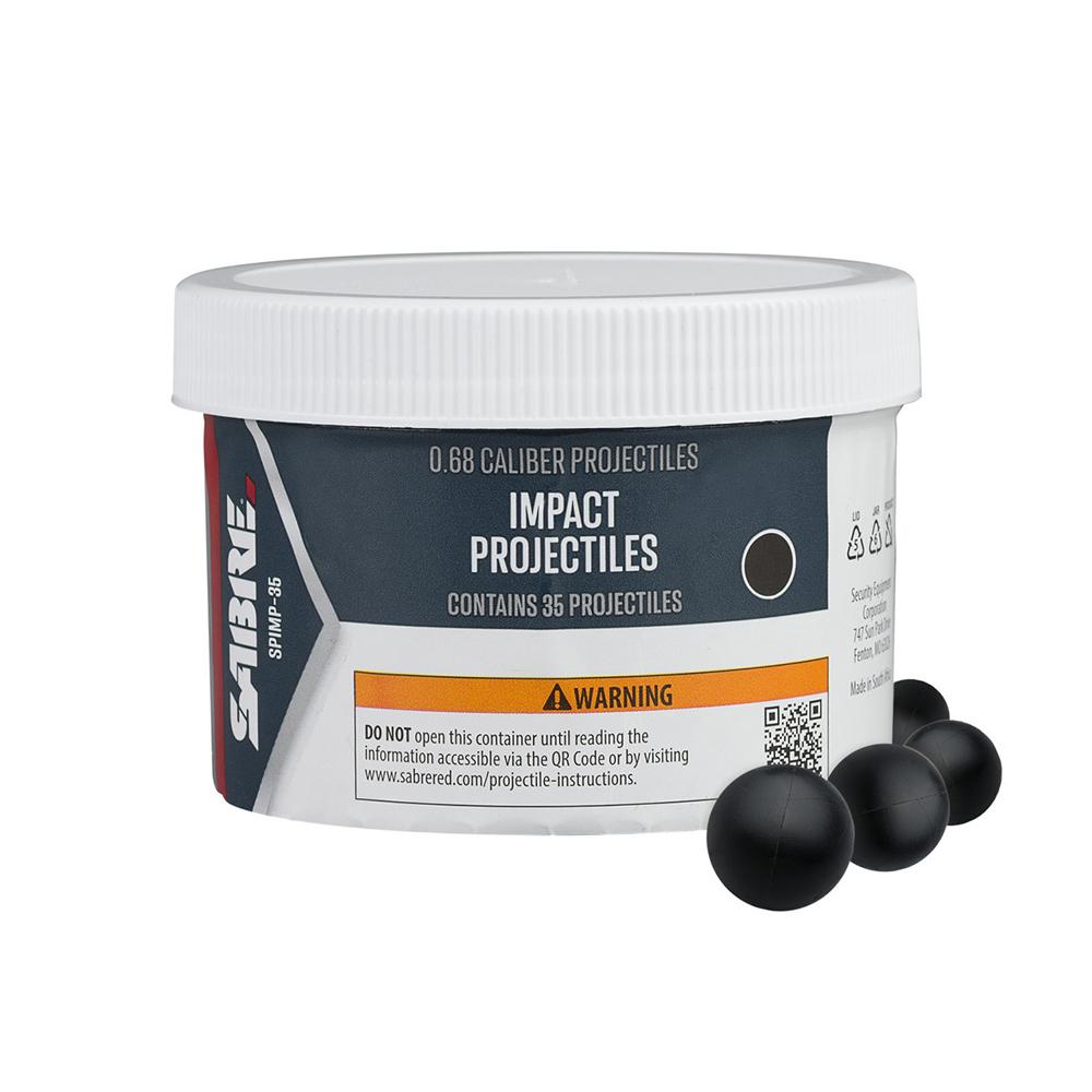 Security Equipment Corporation Sabre Impact 0.68 Caliber Projectiles 35/ct