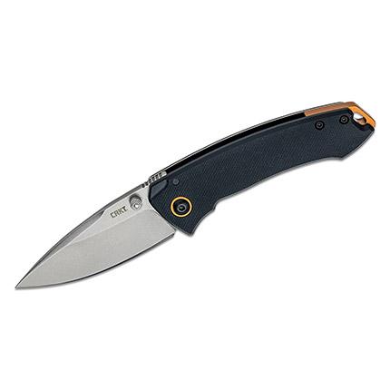 CRKT Tuna Compact Folding Knife 2-3/4" Drop Point Blade Black