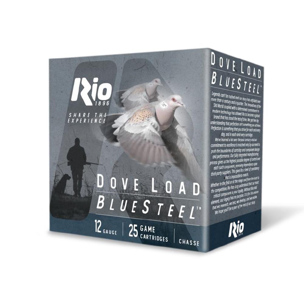 Rio Bluesteel Dove Load Shotshells 12ga 2-3/4" 1-1/8oz 1350fps #7 25/ct