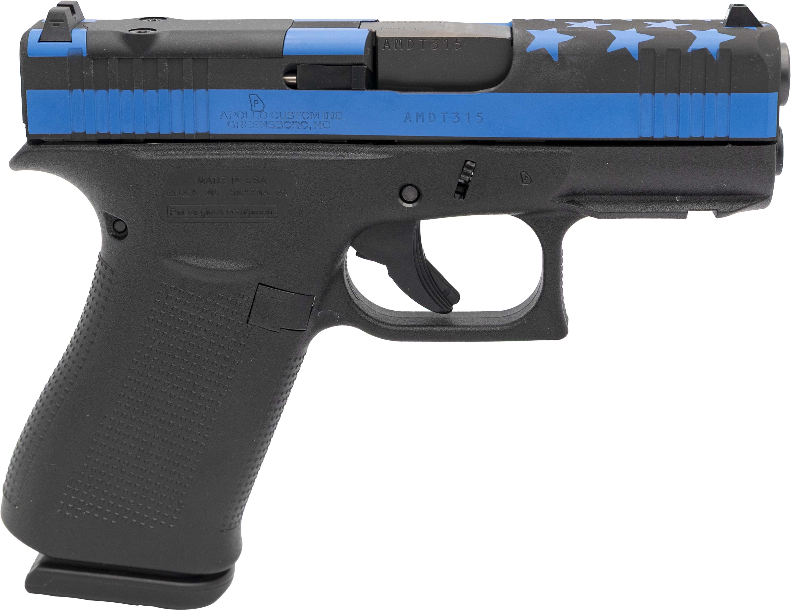Apollo Custom GLK 43XMOS 9MM 10R NRA BLU BLK
