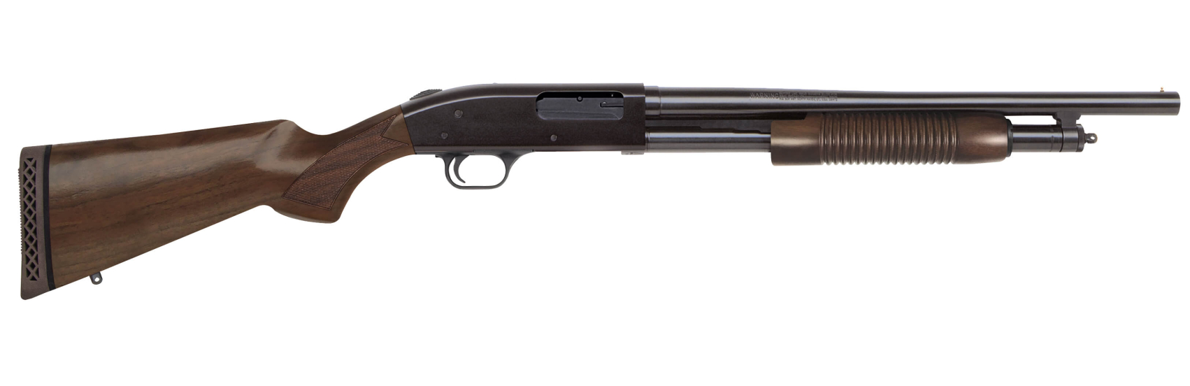 Mossberg Persuader 500 Retrograde 12ga 5rd Capacity 18.5" barrel Walnut Corn Cob Forend & Stock