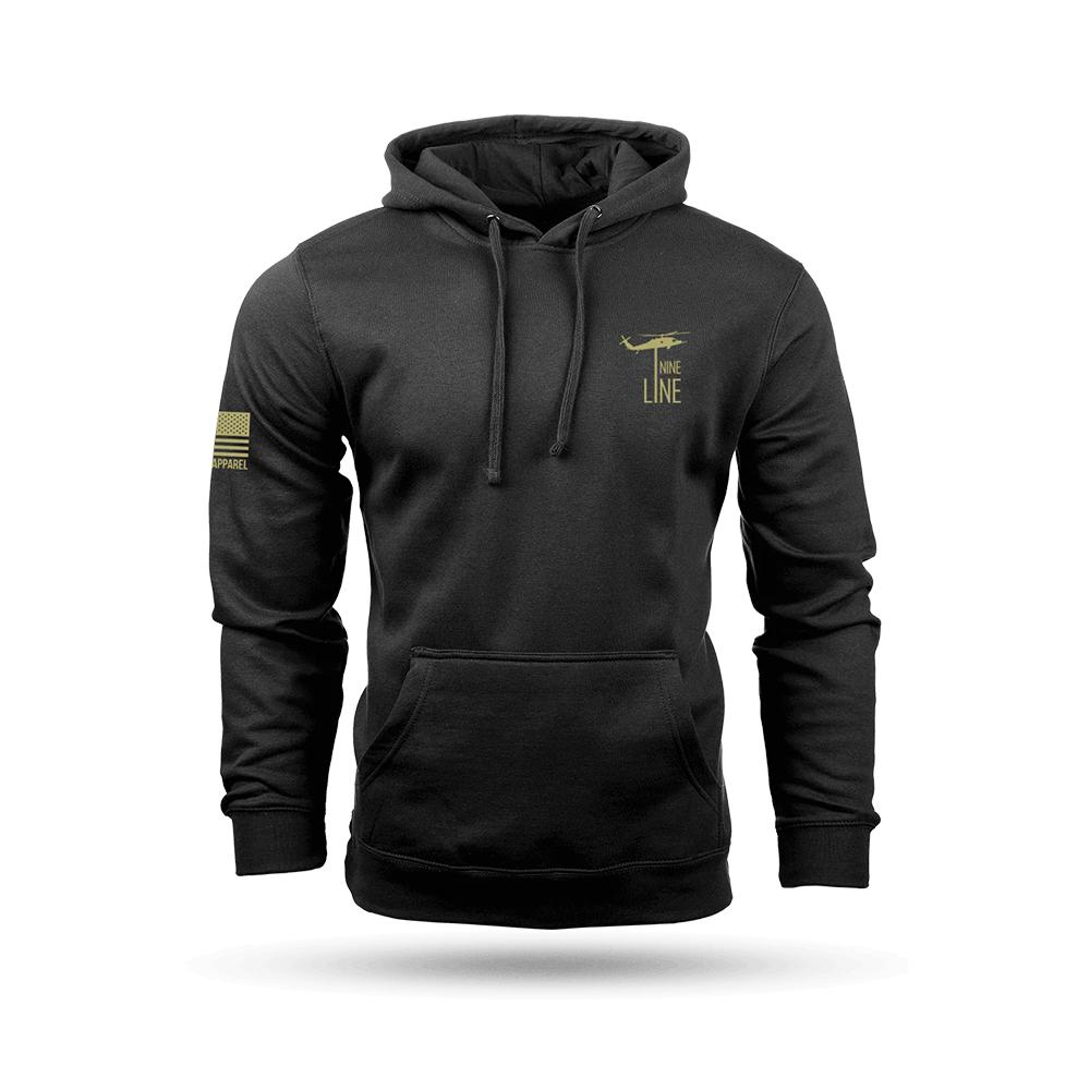 Nine Line American Camo Hooded Sweatshirt Black XL