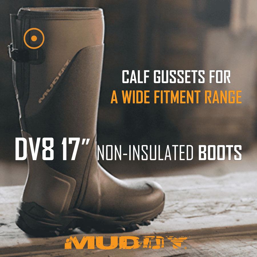 Gsm Muddy DV8 17" Non-Insulated Boots Clay Size 7D
