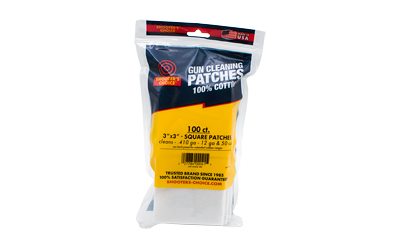 OTIS 3" SQ CLEANING PATCHES 100CT
