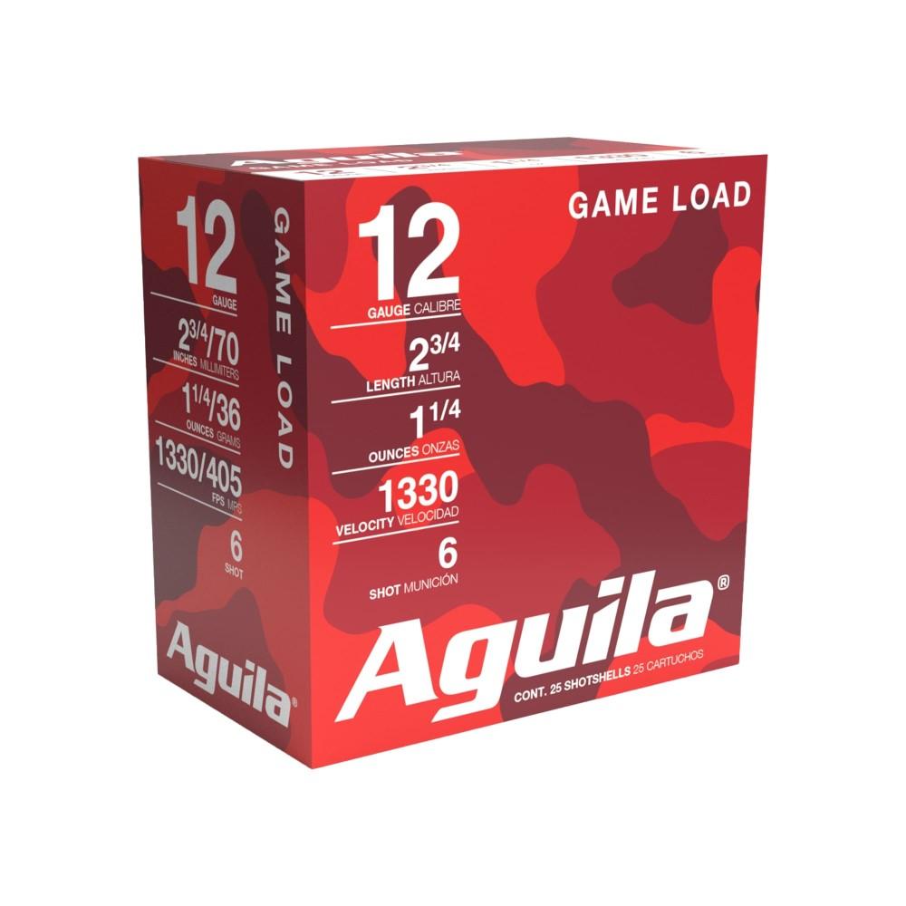TXAT - DBA Aguila Ammunition Aguila High Velocity Field Shotshells 12 ga 2-3/4" 1-1/4oz 1330 fps #6 25/ct