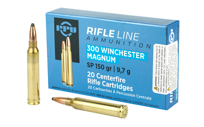 TRZ Trading Inc. PPU Rifle Ammunition .300 Win Magnum 150 gr SP 3250 fps 20/ct