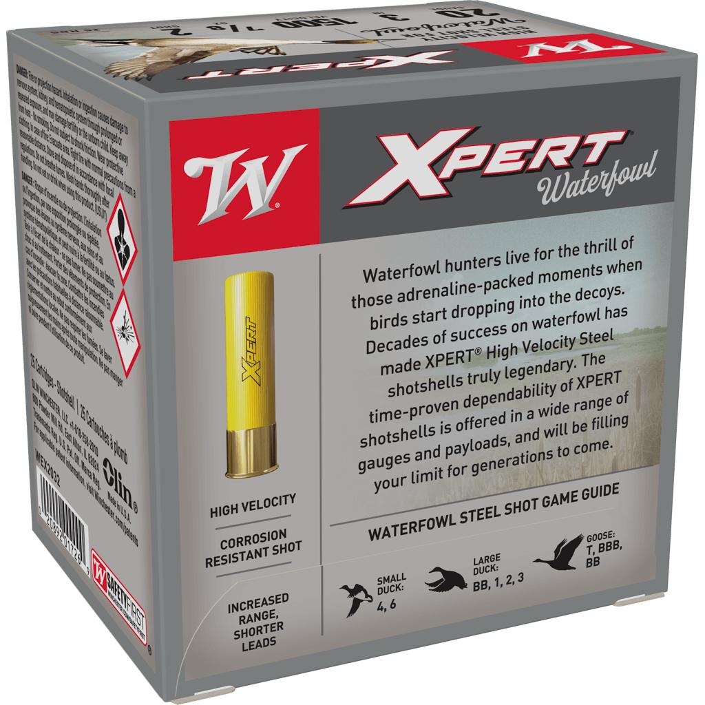 Winchester Xpert High-Velocity Steel Shotshells 20 ga 3" 7/8 oz 1500 fps #2 25/ct
