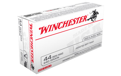 Winchester USA Handgun Ammunition .44 Mag 240 gr JSP 50/ct