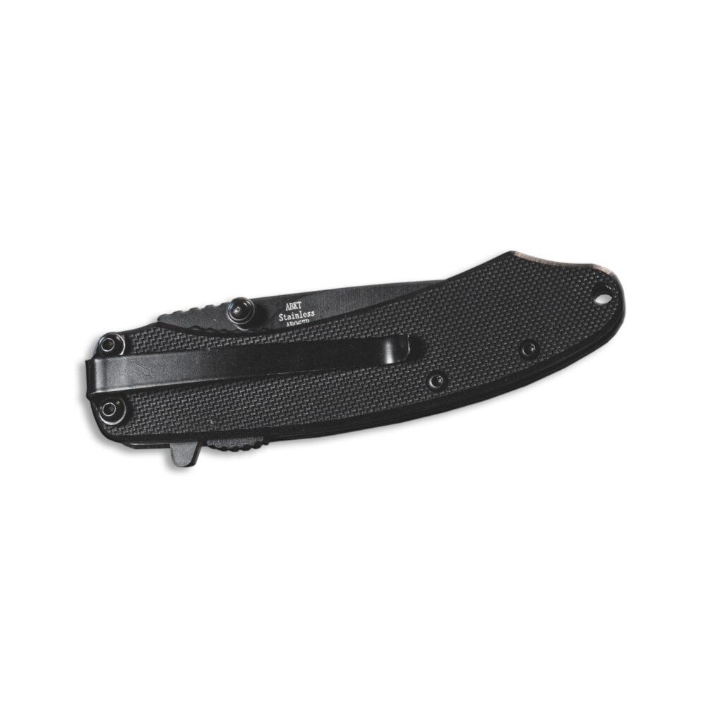 Rock Ridge Outdoors ABKT Elite Ember Folding Knife 2-3/4" Drop Point Blade Black