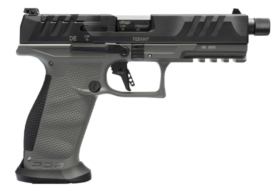 Walther PDP Pro Full Size Handgun 9mm Luger 18rd Magazine 5.7" Threaded Barrel Tungsten Grey Optics Ready