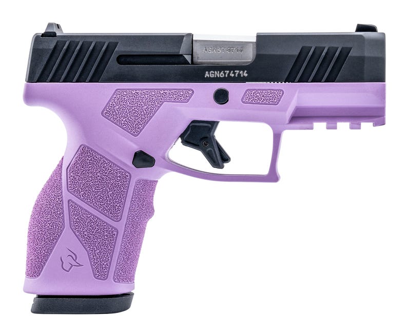 Taurus GX2 Handgun 9mm Luger 13rd Magazines (2) 3.38" Barrel Light Purple Frame/Black Slide