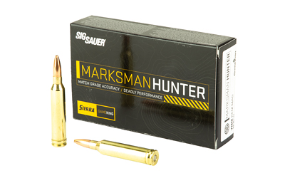 Sig Sauer Marksman Hunter GameKing Rifle Ammunition 7mm Rem Mag 160gr HPBT 20/ct