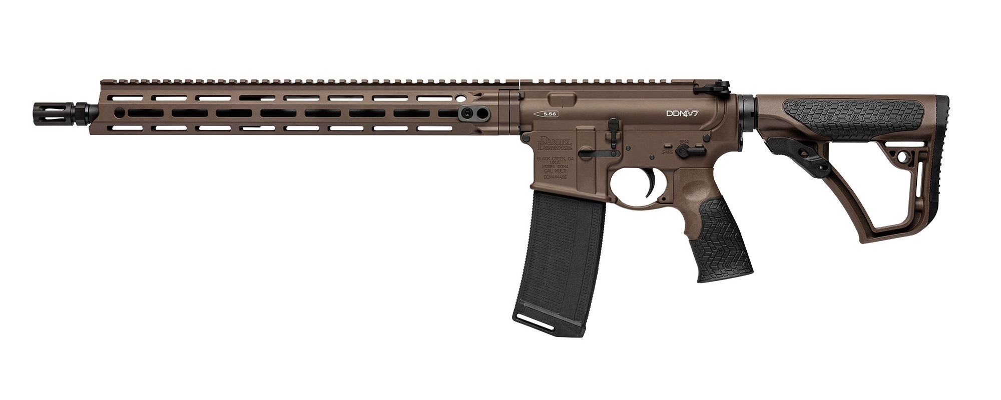 DANIEL DEFENSE DDM4V7 5.56MM RIFLE 16" MFR RAIL MIL SPEC+ 1-32RD MAG