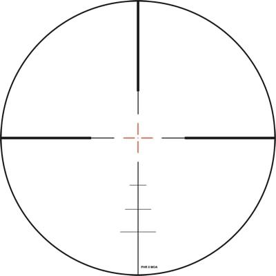 ZeroTech Thrive HD Rifle Scope 2.5-15x50 30mm SFP PHR-ii MOA Illum Black
