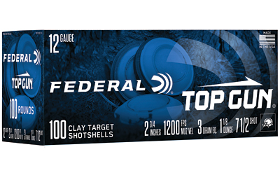Federal Top Gun Shotshells 12 ga 2-3/4" 1-1/8 oz 1200 fps #7.5 100/ct